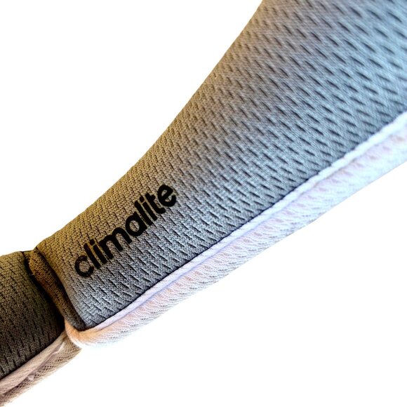 Adidas Sun Visor Hat CLIMALITE Gray Embroidered Logo CLAMP ARMS Unisex - Picture 8 of 11